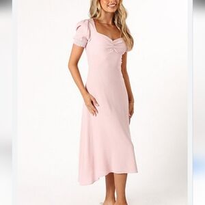 Petal and Pup Franklin Midi Dress Size 8 Short Sleeves Women's Light Pink Slip